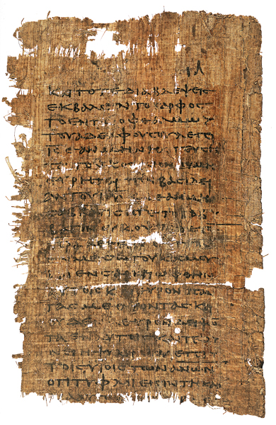 One of only three Greek manuscripts of the Gospel of Thomas